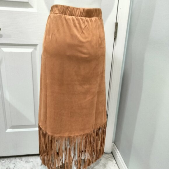 Faux Suede Midi Skirt by American West, Size Medium, NWT - Picture 8 of 13